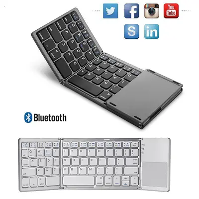Mini Slim Bluetooth Wireless Keyboard Touchpad For IPad IPhone Android Windows • $24.96