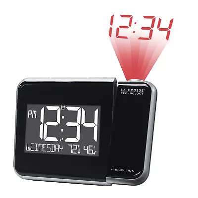 616-1412 La Crosse Technology Projection Alarm Clock With Indoor Temperature • $29.95