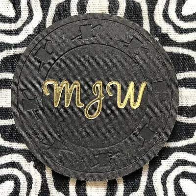 MJW $1.00 Unknown Misc Home Game Custom Monogrammed Poker Gaming Chip QX13 • $2.99