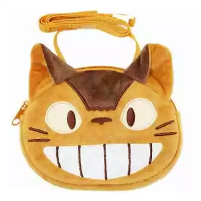 My Neighbor Totoro Face Pocket Pouch Mini Bag Nekobus Cat Bus Ghibli New Japan • £30.49