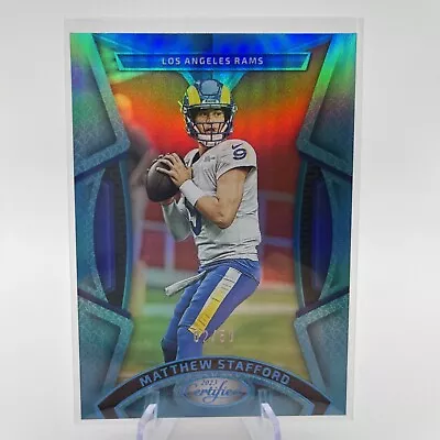 2023 Panini Certified Matthew Stafford Teal Mirror /50 Rams • $10