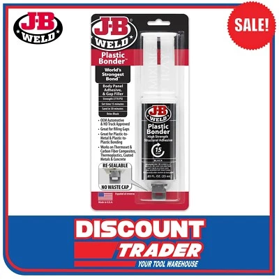 $18.95 • Buy J-B Weld Plastic Bonder™Syringe Black Filler Adhesive Glue JB - 50139