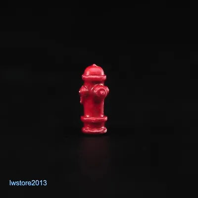 1/64 Red Fire Hydrant Miniatures Scene Props Figure Model For Cars Vehicle Toys • $8.27