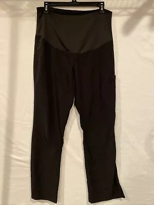 Med Couture Maternity Scrub Pants Womens XSMALL Black Plus One Pull On Polyester • $19.99
