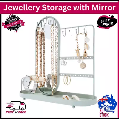 Earring Jewellery Necklace Display Stand Metal Holder Storage Rack Organizer • $18.90