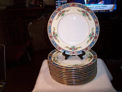 Lot Of 12 Vintage Porcelain Mintons Dinner Plates Luxor Early Pattern 10  V. Nic • $300