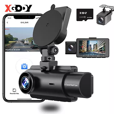 XGODY 4K Ultra HD Dash Cam Video Recorder Car DVR Front And Rear Night Vision • $79