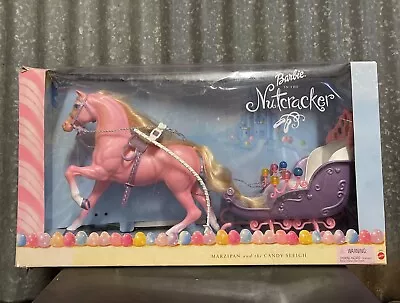 Barbie In The Nutcracker Marzipan And The Candy Sleigh Horse 2001 Vintage #50309 • $219