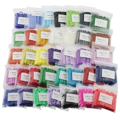 1040pcs / Bag Dental Orthodontic Ligature Ties Elastic Rubber Bands 36 Colors  • $4.49