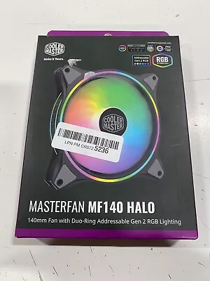 Cooler Master 252353 Coolermaster Fn Mfl-b4dn-15npa-r1 Masterfan Mf140 Halo 4pin • $24.99