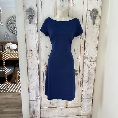 $39.99 • Buy Ivanka Trump Size 6 Woman's Blue Black Combined Short Sleeve Career Work Dress