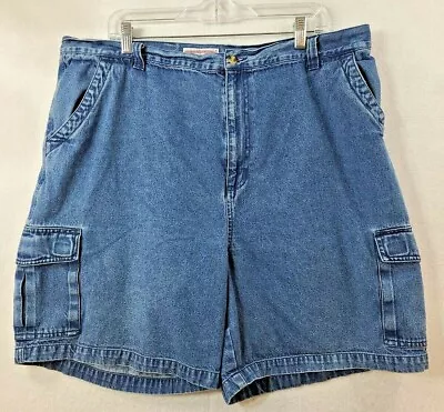 Boca Classics Mens 39 Cargo Denim Blue Jean Shorts • $13.49