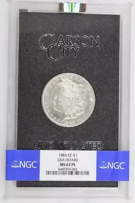 1883 CC Morgan Silver Dollar NGC MS-63 PL GSA HOARD • $434.50