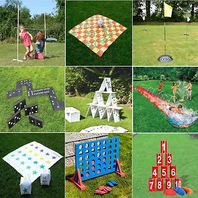 Gr8 Garden Giant Games Outdoor Activity Beach BBQ Childrens Kids Family Party • £6.99