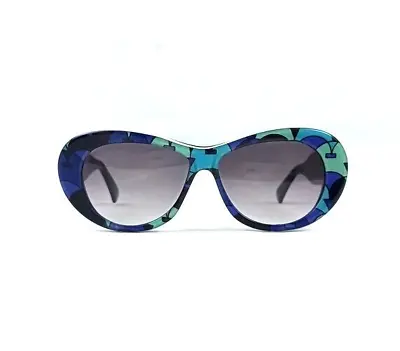 Nos Emilio Pucci Sunglasses Vintage Cat Eye Candy Blue Shades France Original • $170