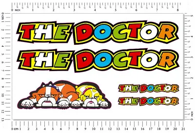 Valentino Rossi The Doctor Decals Laminated Stickers Dogs Graphics Motorcycle VR • £8.99