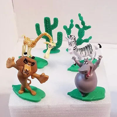 Madagascar Cake Topper Figures Mattel 6pc Set Including Cacti  • $6.99