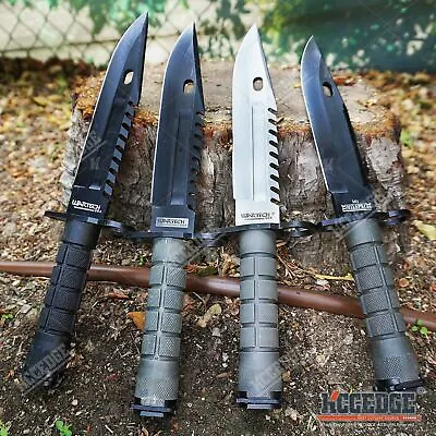 12.75  M9 BAYONET SURVIVAL Knife + Scabbard W/ Saw Back Wire Cutter • $43.30