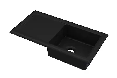 Nuie Counter Top Sink Single Bowl 1010mm X 525mm - Black • £297.95