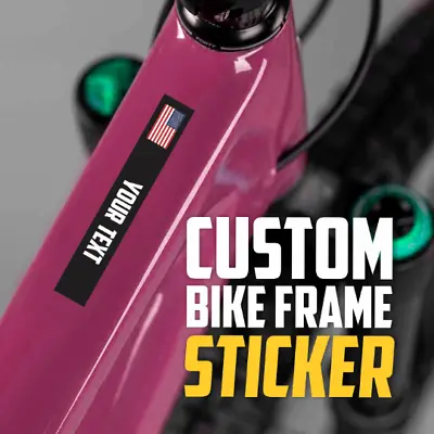 4 Decal Stickers For Bike Frame - 4x Personalized Bike Frame Decal Sticker - US • $8.99