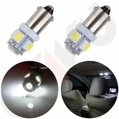 2Pcs White 5SMD  5050 LED Car Light Bulb Glove Box Lamp T11 BA9S  1895 293 64111 • $7.23