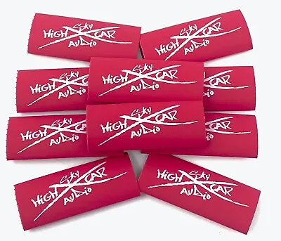 (10) 4 Or 8 Gauge RED 3/8  X 2  Heat Shrink Tube 4 Ring Terminals GA Tubing • $5.49