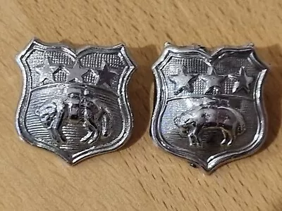 Original Obsolete Pair Leeds City Police Collar Badges  • £9.99