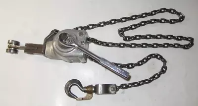 Harrington Lever Chain Hoist 1/4 Ton Load Capacity 6 Ft Lift Unistrut Rollers • $125