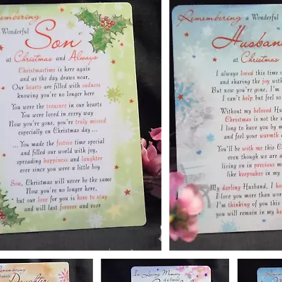£2.49 • Buy Beautiful Verse Graveside, Memorial, Funeral, Remembrance, Cemetery Cards.