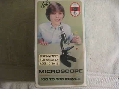 Vintage Sears Microscope #49-24033 100X-300X Magnification Original Box • $9.99