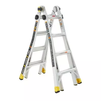 Gorilla Ladders Multi-Position Ladder + Tool Hanger 18 Ft. 300 Lbs Load Capacity • $161.20
