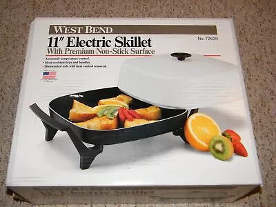 Vintage MIB New Old Stock WEST BEND 11  Electric Skillet 72639 Complete 1997 • $54.99