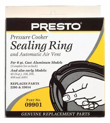 Presto Pressure Cooker 6 Quart Sealing Ring And Automatic Air Vent • $13.99