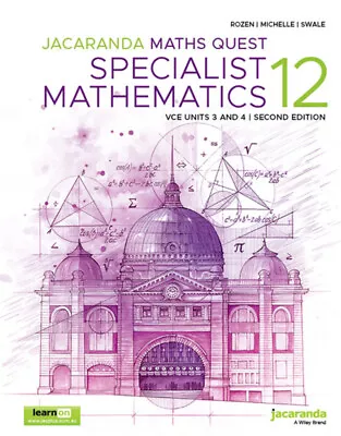 NEW BOOK Jacaranda Maths Quest 12 Specialist Mathematics VCE Units 3 And 4 2e Le • $110.66