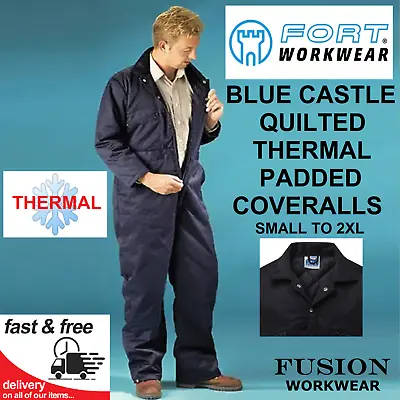 £38.99 • Buy Quilted Coverall,thermal Overall,blue Castle,padded,lined,winter,warm,navy Blue