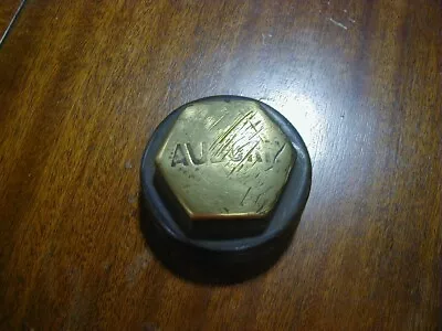 Vintage AUBURN Threaded Brass GREASE CAP DUST COVER WHEEL HUB CAP • $49.99