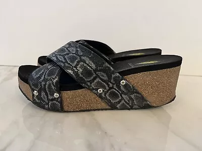 Volatile Wedge Sandals 5.5 Snake Print  Mob Wife Core • $20