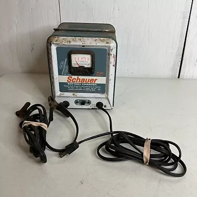 Vintage Schauer B4612 Battery Charger 6 / 12 Volt At 6 Amps • $60