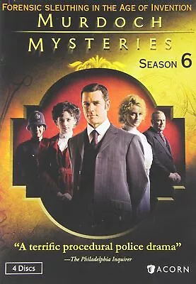 Murdoch Mysteries: Season 6 (DVD) Yannick Bisson Helene Joy Jonny Harris • $62.41