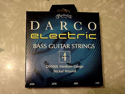 MADE IN USA New Martin Darco Electric Bass Guitar Strings Medium D9500L  • $19.95