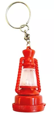 Vintage Lantern Keychain Red Faux Oil Lamp Plastic Retro Keyring Gift  • $15