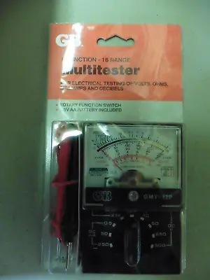 New Old Stock Made In 1991 GB MultiMeter Tester GMT-18P 6 Function 18 Range • $21.95