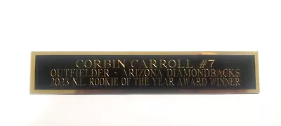 Corbin Carroll Diamondbacks Nameplate For A Baseball Bat Display Case 1.25  X 6  • $6.50