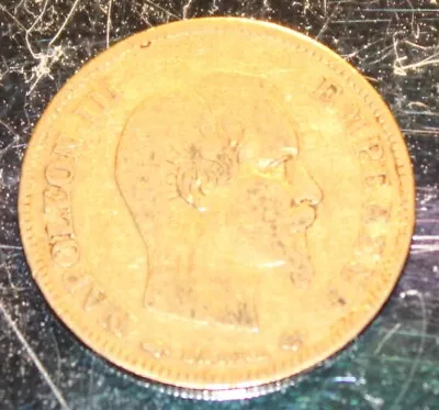 France Napoleon III10 Francs 1857 Gold KM 784.3 • £239.98