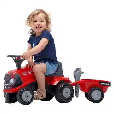 FALK Toy Tractor Set 1/3 Kids Ride On Vehicle Sound Function With Trailer FALK • £78.99