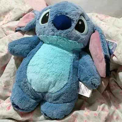 Warm Stitch And Lilo Plush Hot Water Bottle Disney-Themed For Winter Comfort Blu • $16.99