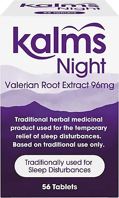 Kalms Night - Traditional Herbal Remedy Sleep Disturbances Relief 56 Tablets • £8.90