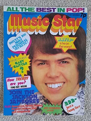 Music Star Magazine 1973 David Cassidy Osmonds Jackson 5 Rod Stewart Slade 1970s • £13.99