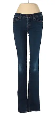 J Brand Jeans Size 24 Pencil Leg Skinny Dark Blue Denim Women's Low Rise • $24.99