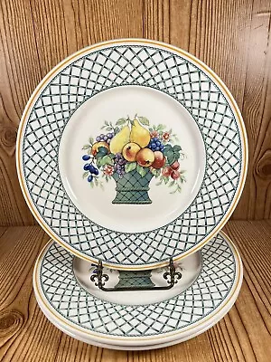 Set Of 3 Villeroy & Boch BASKET Pattern Dinner Plates 10-1/2  • $27